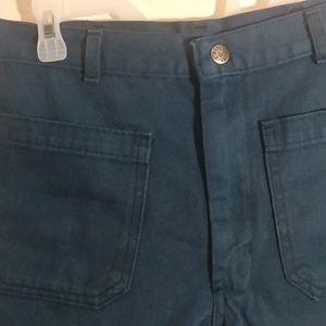 Navdungaree shorts 6 pinup style vintage high rise cutoff dark denim sailor y2k